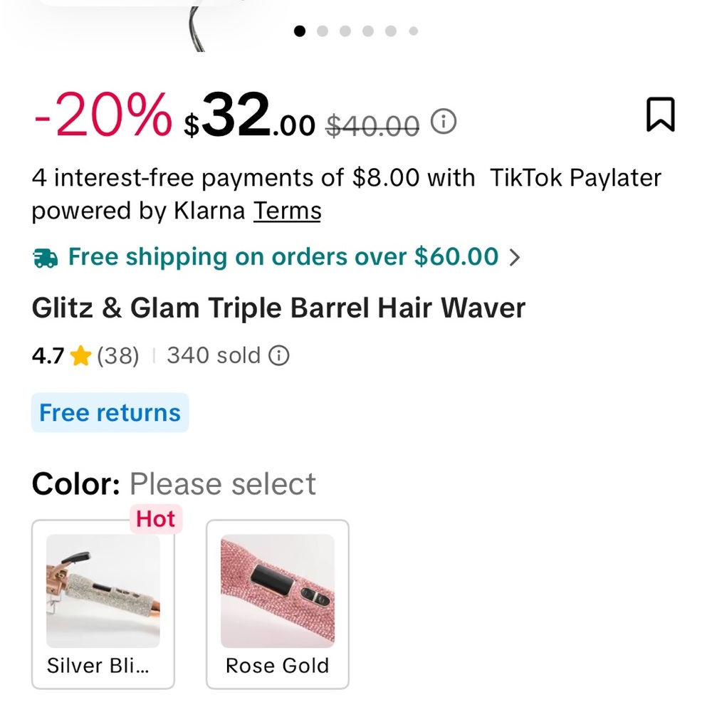 Stylish Pink Triple Barrel Hair Waver